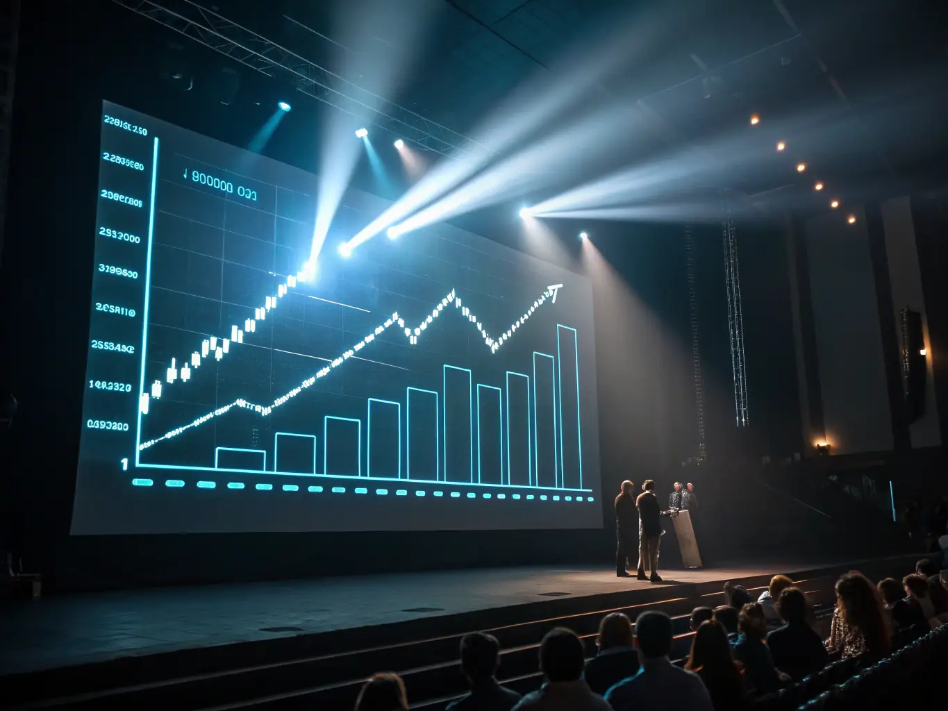 A graph showing upward trends and positive growth, representing the results-driven approach of FLIPFORCE INVESTMENTS LLC.